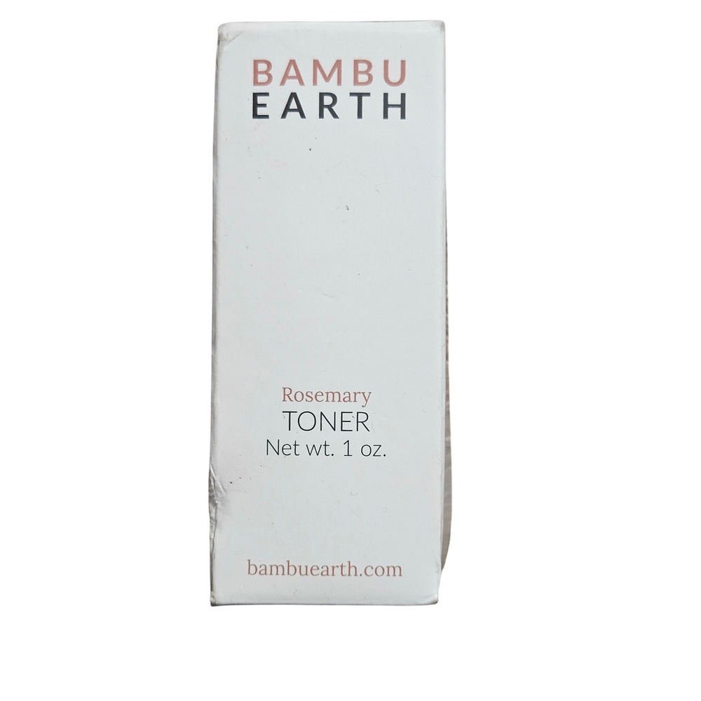 Bambu Earth Rosemary Toner 1 oz Organic Apple Cider Vinegar Witch Hazel NIB